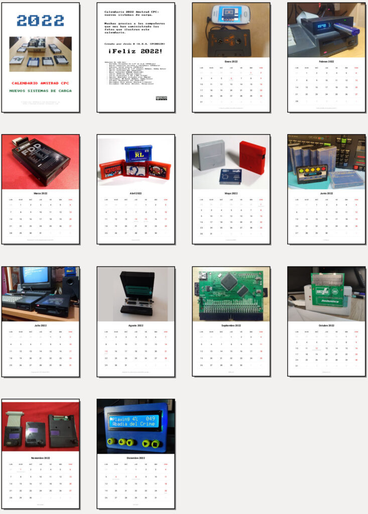 Calendario 2022: sistemas alternativos de carga para Amstrad CPC