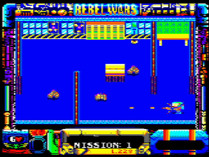 Rebel Wars: acción estelar y misiones infinitas en el Amstrad CPC 2 rebel wars