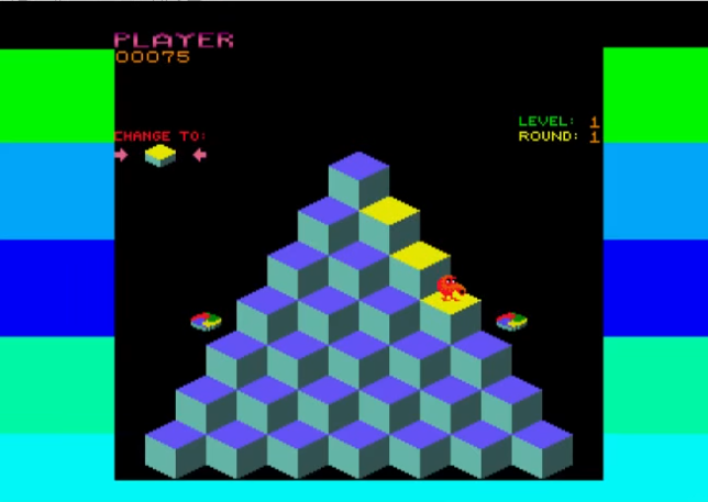 Q*bert regresa al Amstrad Plus con una versión fiel al arcade original 2 Q*bert,