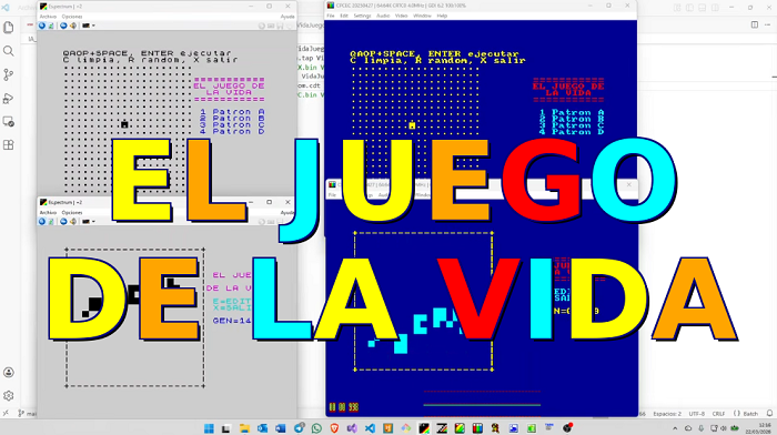El Juego de la Vida da el salto a Amstrad con un nuevo port en ensamblador Z80 1