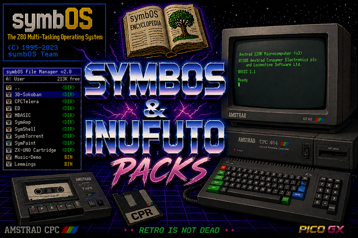 Dos packs imprescindibles para Amstrad CPC: SymbOS y los adictivos juegos de Inufuto 1