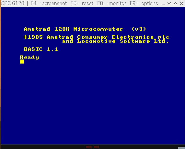 1984, el emulador de Amstrad CPC