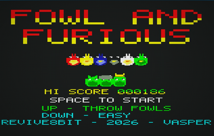 Fowl and Furious: los pájaros contraatacan en este original juego para Amstrad CPC 1 Fowl and Furious: los pájaros contraatacan en este original juego para Amstrad CPC 1