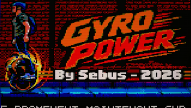 GYRO POWER lleva las carreras a toda velocidad al Amstrad CPC 6128 Plus 2