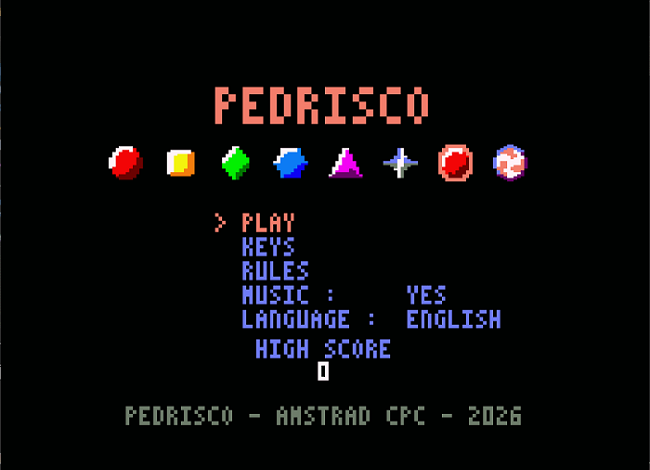 Pedrisco convierte el Amstrad CPC en una auténtica tormenta de gemas 1