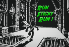 RUN STICKY RUN: carreras infinitas en blanco y negro para Amstrad CPC 19
