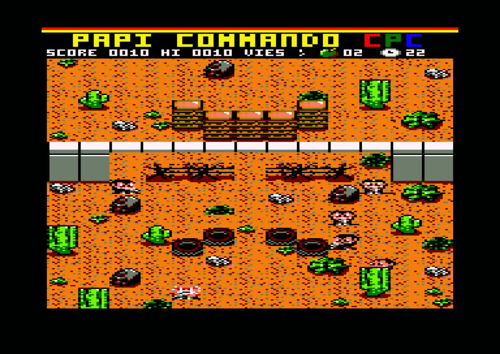 Papi Commando se abre paso en el Amstrad CPC con una versión para máquinas de 64 KB 2 papi commando